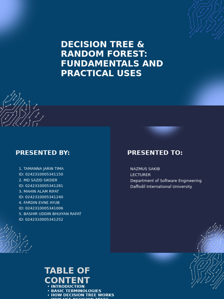 Decision Tree & Random Forest Guide | PDF | Applied Mathematics ...