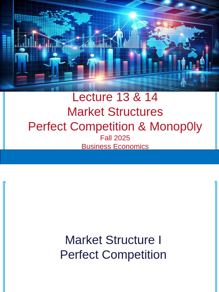Market Structures: Perfect Competition Explained | PDF | Price ...