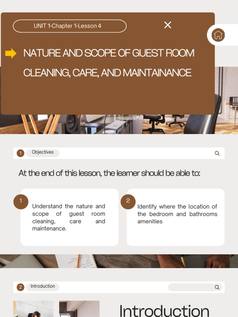 UNIT+1 Chapter+1 +lesson+4 +Nature+and+Scope+of+Guest+Room+Cleaning ...