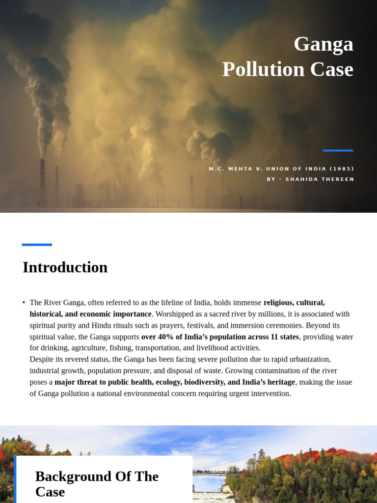 ganga pollution case | PDF | Water Pollution | Pollution