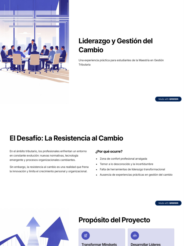 Liderazgo Transformacional en Cambio Tributario | PDF | Liderazgo ...