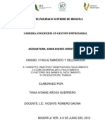 Facultamiento y delegación en la gestión empresarial