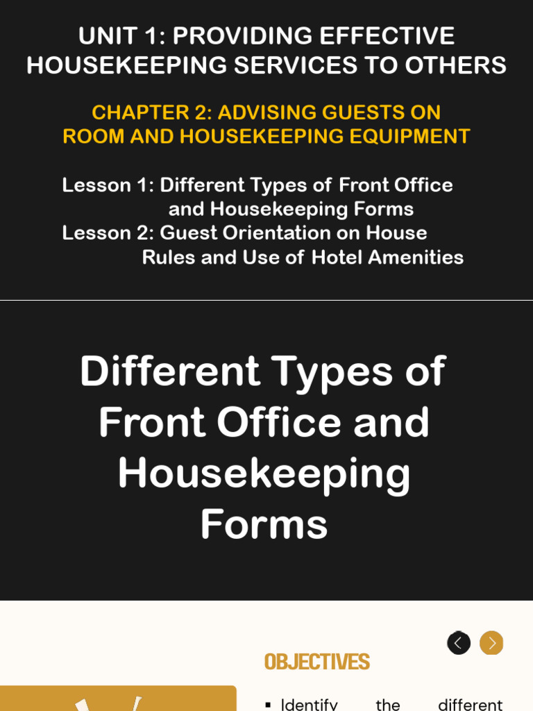 UNIT+1 Chapter+2 +Lesson+1 2 +Different+Types+of+Front+Office++and ...