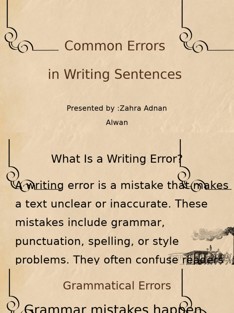 Common Writing Errors to Avoid | PDF | Linguistic Morphology | Language ...