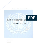 Organizația Națiunilor Unite si  Romania