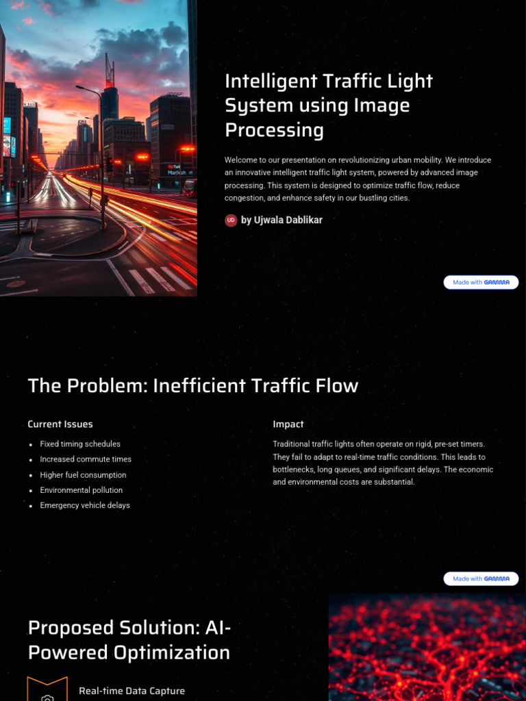 Intelligent Traffic Light System Using Image Processing | PDF | Traffic ...