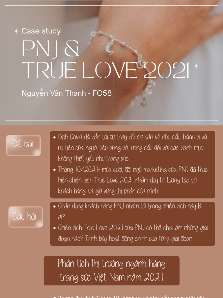 Case Study: PNJ & True Love 2021 | PDF