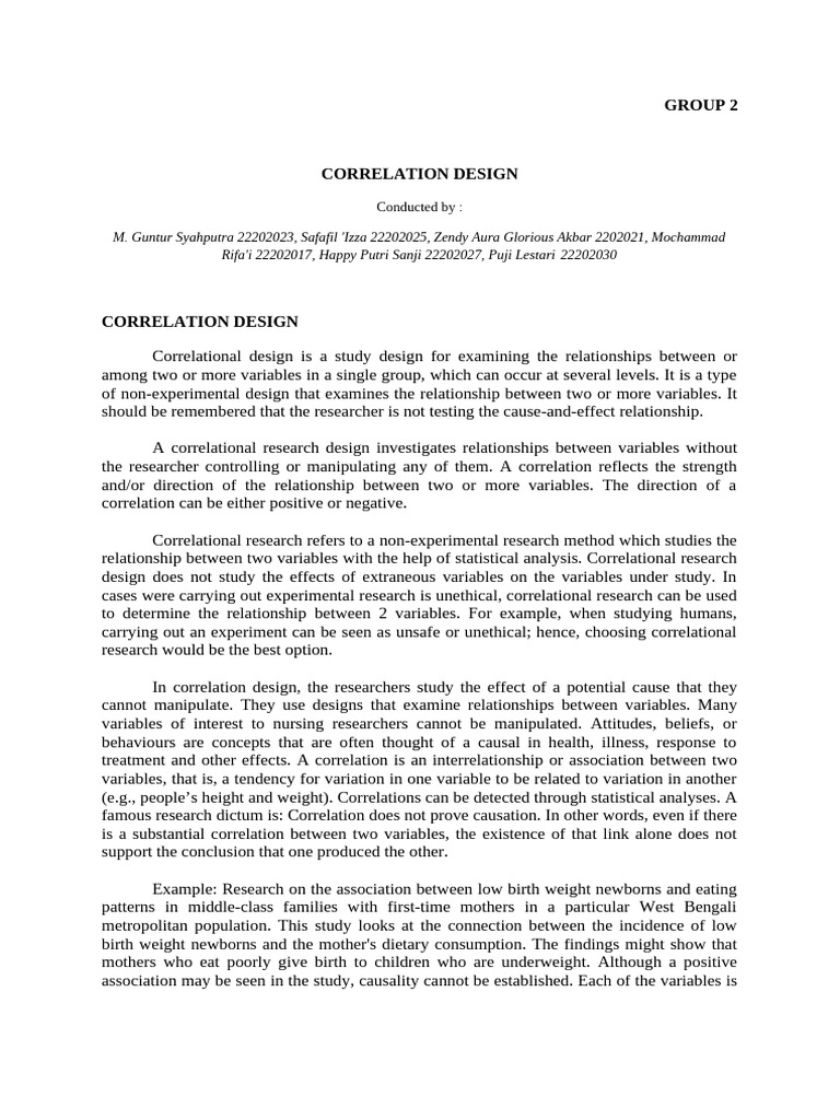 Correlation_design Group 2 | PDF | Coefficient Of Determination ...