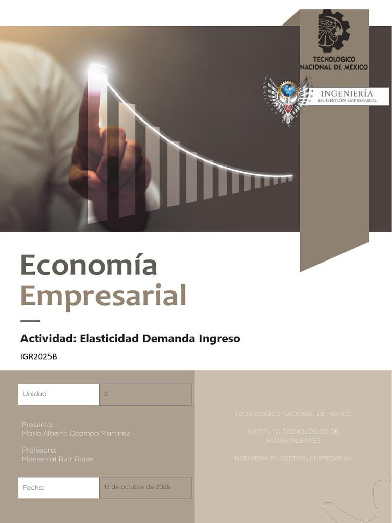 Elasticidad de la Demanda por Ingreso | PDF | Elasticidad (economía ...