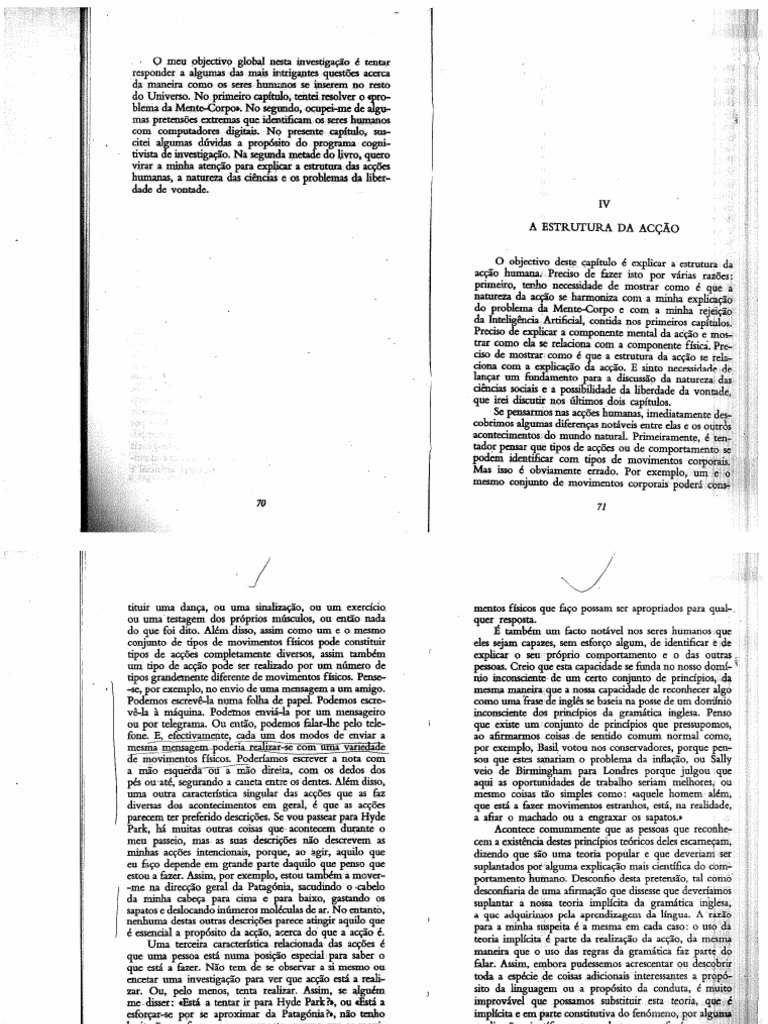 J. R. Searle, A Estrutura Da Acção | PDF