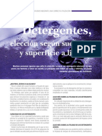 Detergentes Eleccion Segun Suciedad y Superficie