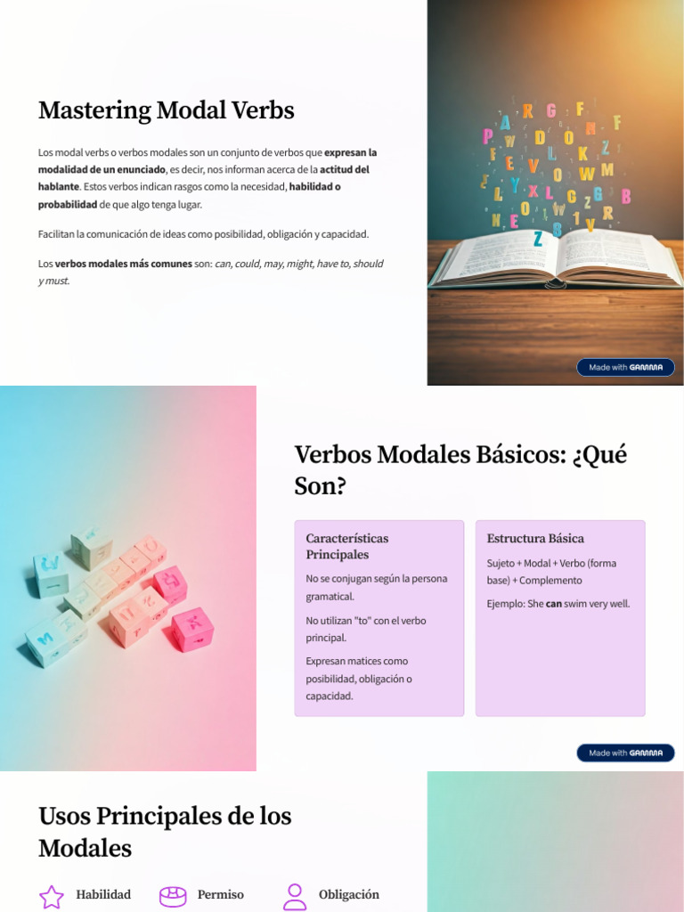 Guía Completa sobre Verbos Modales | PDF | Verbo | Lingüística