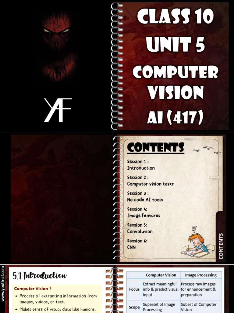 Computer Vision Basics for Class 10 | PDF | Computer Vision | Applied ...