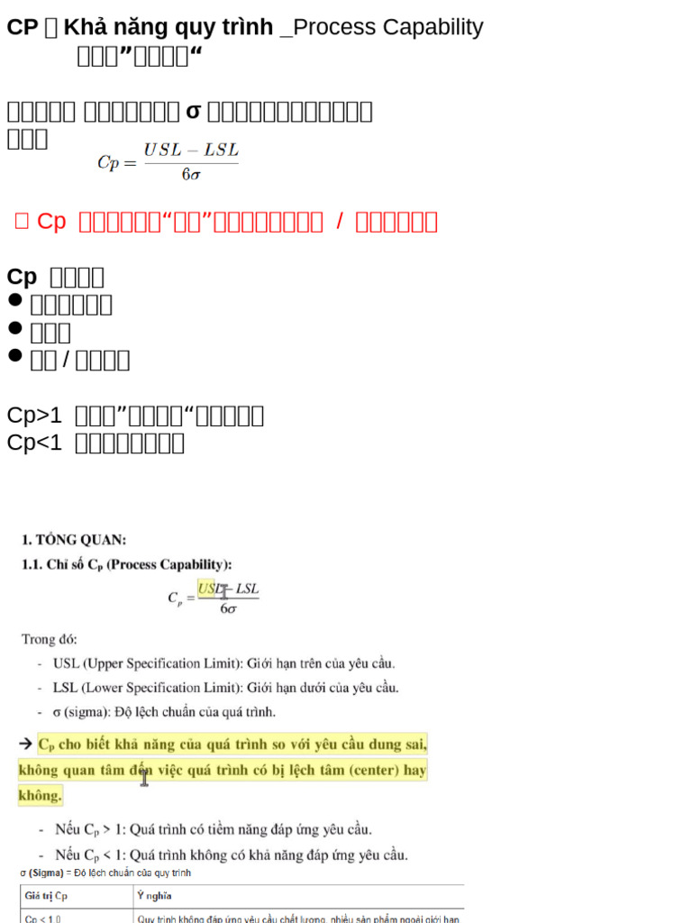 CP & CPK | PDF