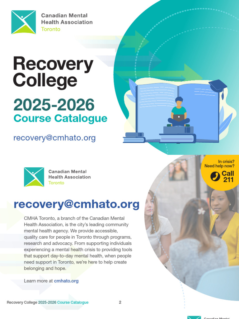 2025-2026 Recovery College Courses | PDF | Self Esteem | Attention ...