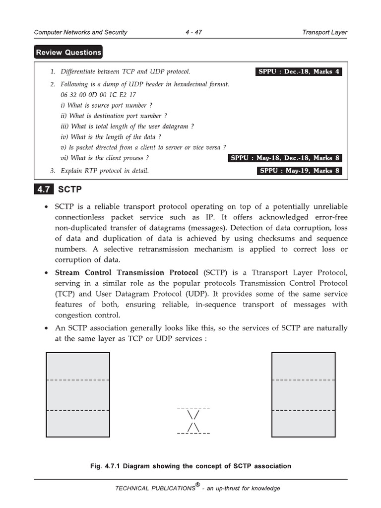 SCTP Protocol Overview and Features | PDF | Transmission Control ...