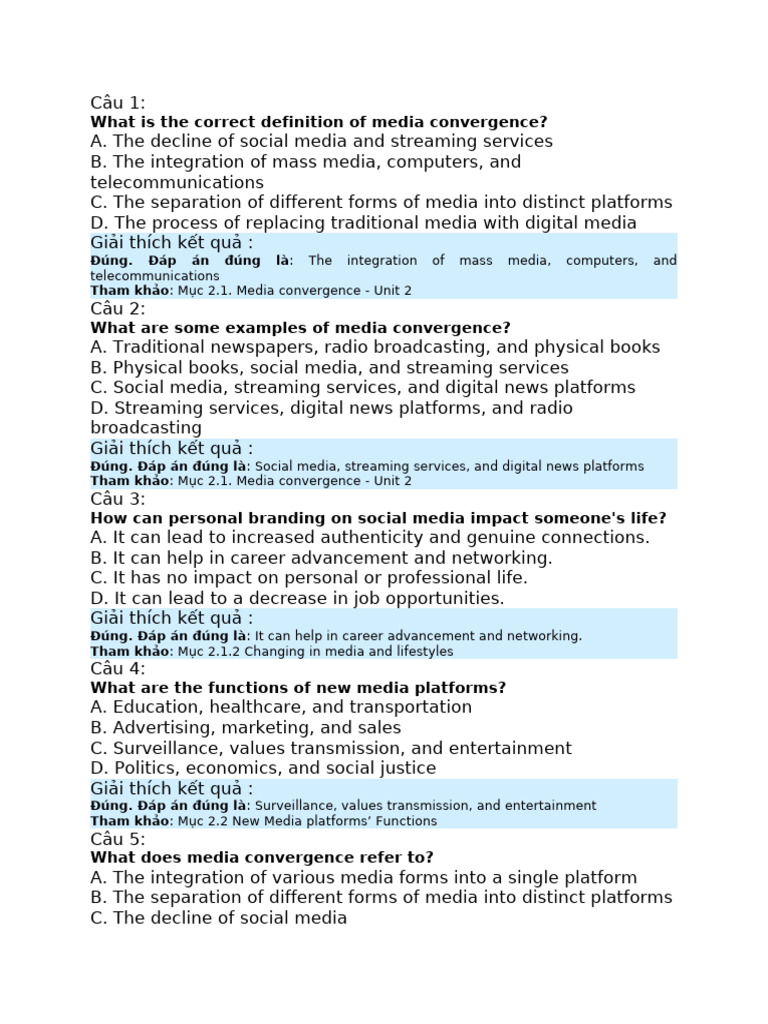 Understanding Media Convergence and Impact | PDF | New Media | Social Media