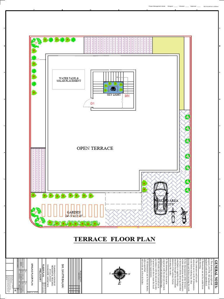 Residential Building Floor Plan Design | PDF | Drawing