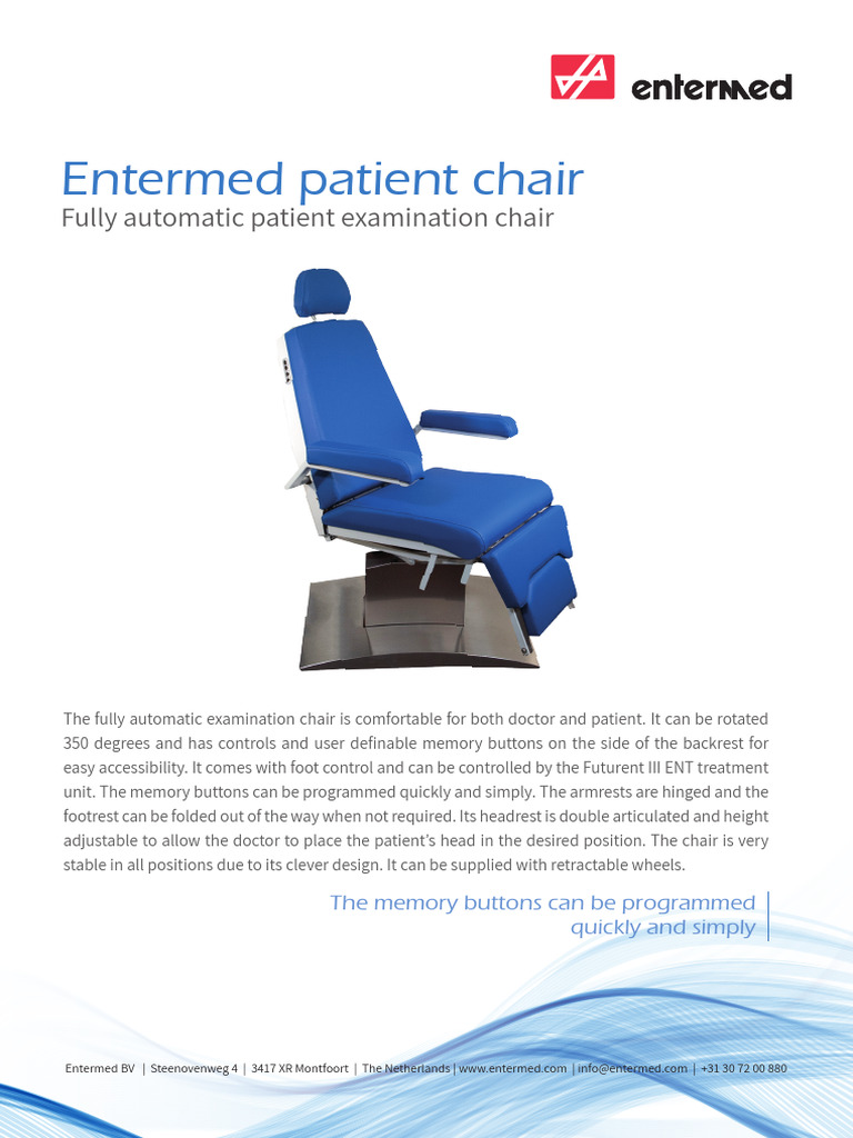 Fully Automatic Patient Examination Chair (1) | PDF | Chair