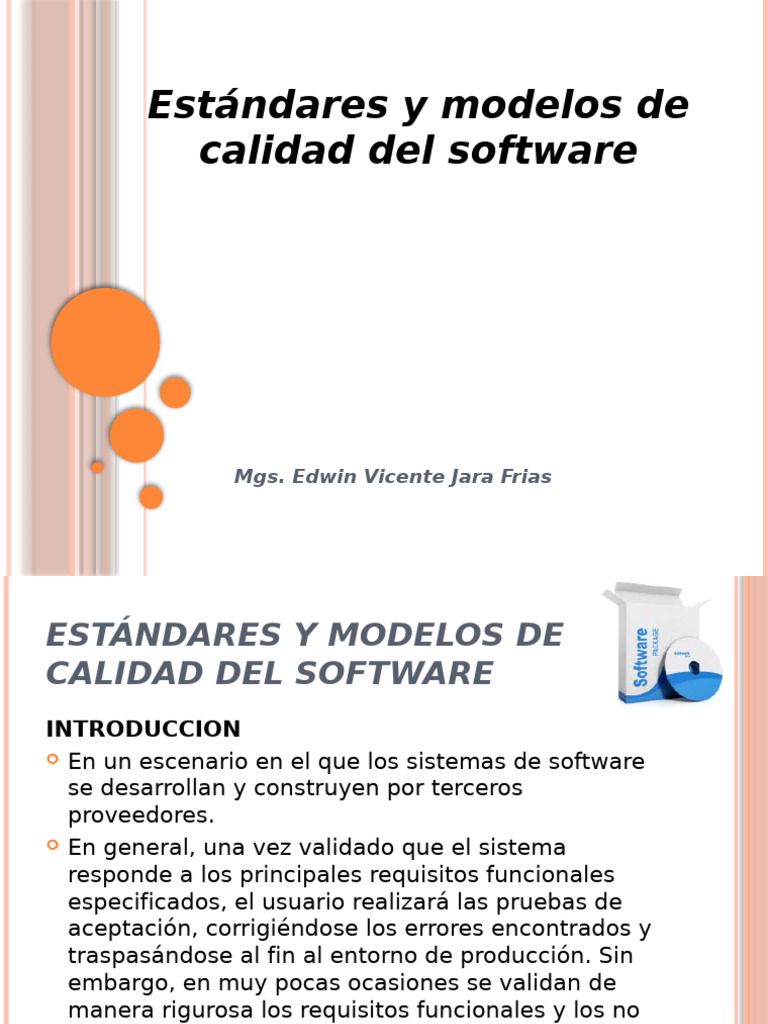 Estándares de Calidad en Software | PDF | Calidad (comercial) | Software
