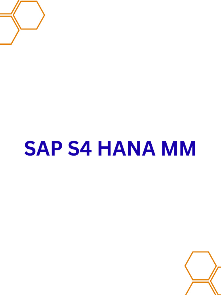 SAP S4 HANA MM Overview for Tata Motors | PDF | Sales | Warehouse
