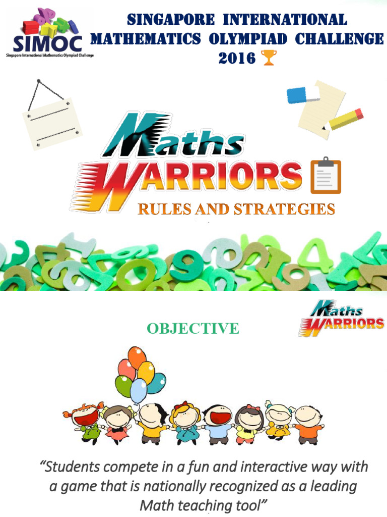 Singapore Math Olympiad Game Rules | PDF