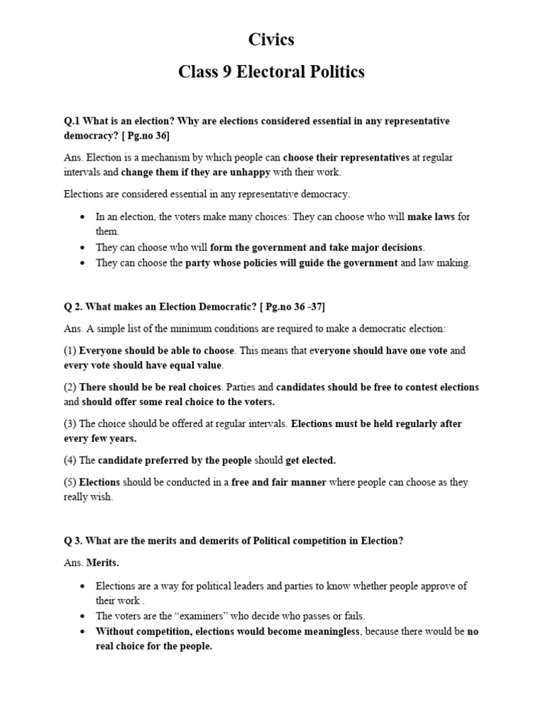 Understanding Electoral Politics in India | PDF | Elections | Electoral ...