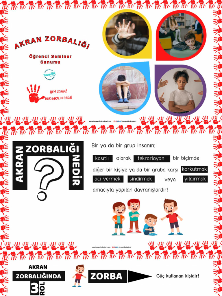 Akran Zorbalığı İlkokul Öğrenci Seminer Sunumu.pptx | PDF
