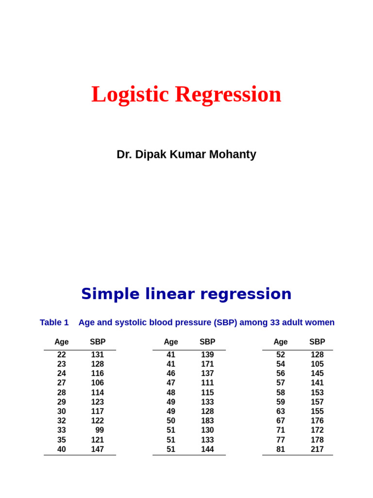 Logistic Regression | PDF | Linear Regression | Logistic Regression