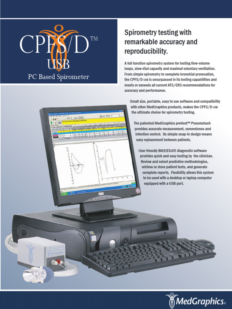 Portable USB Spirometer System | PDF | Computing