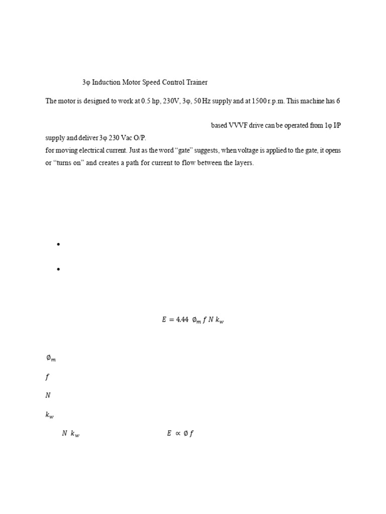 Speed-Torque Analysis of Induction Motor | PDF | Electric Motor ...