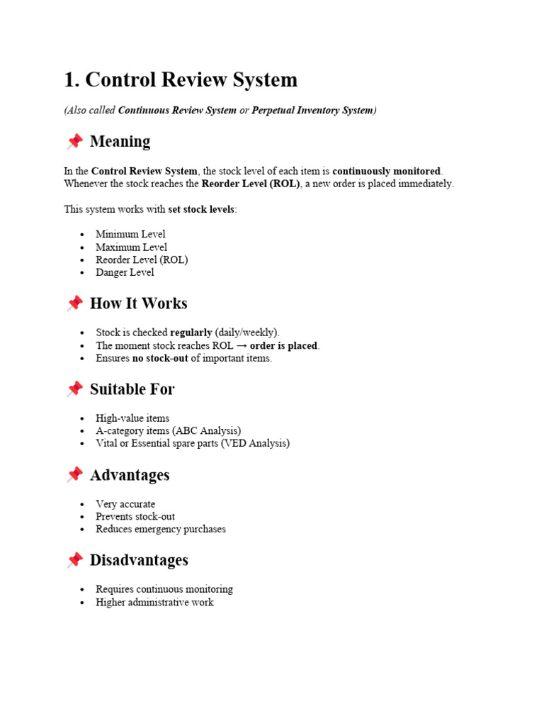 Inventory and Store Management Guide | PDF | Lean Manufacturing | Inventory
