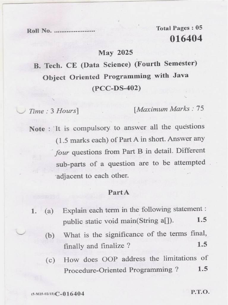 2025 oops | PDF