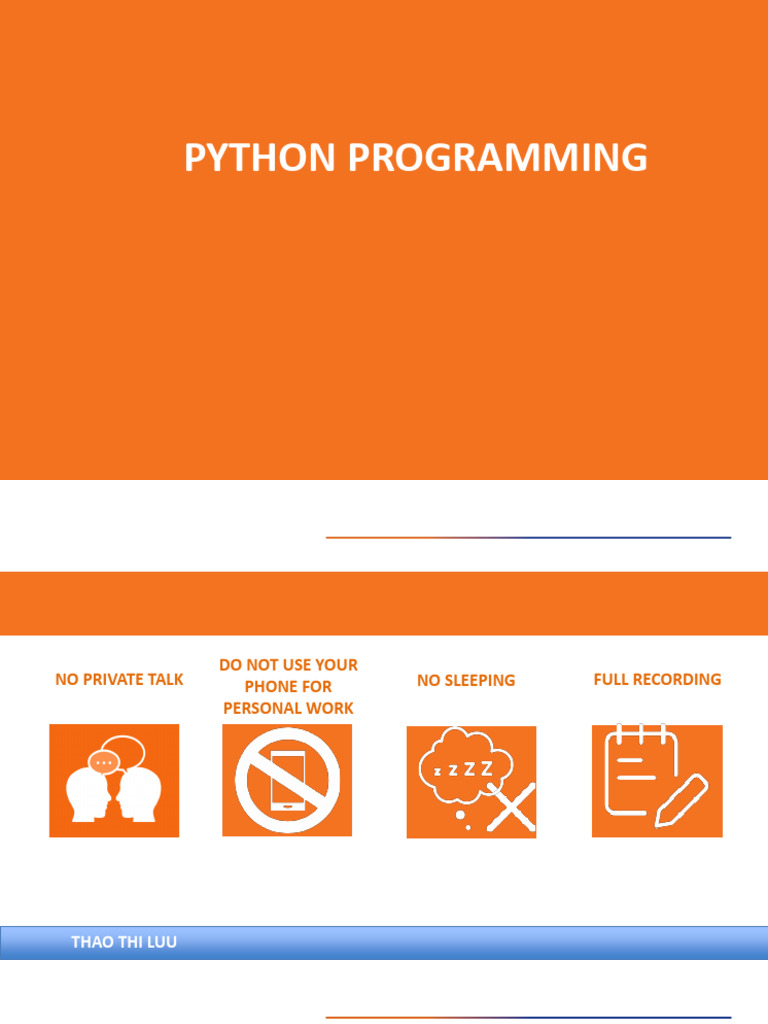 Python Programming Course Overview | PDF | Parameter (Computer ...