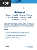 Lab Report # 1 - HOMEOSTASIS | PDF | Homeostasis | Stimulus (Physiology)