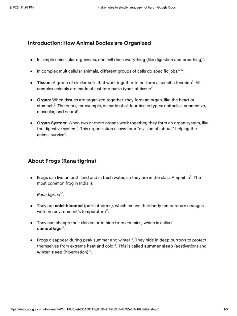 Bio Class 11 CH 7 | PDF