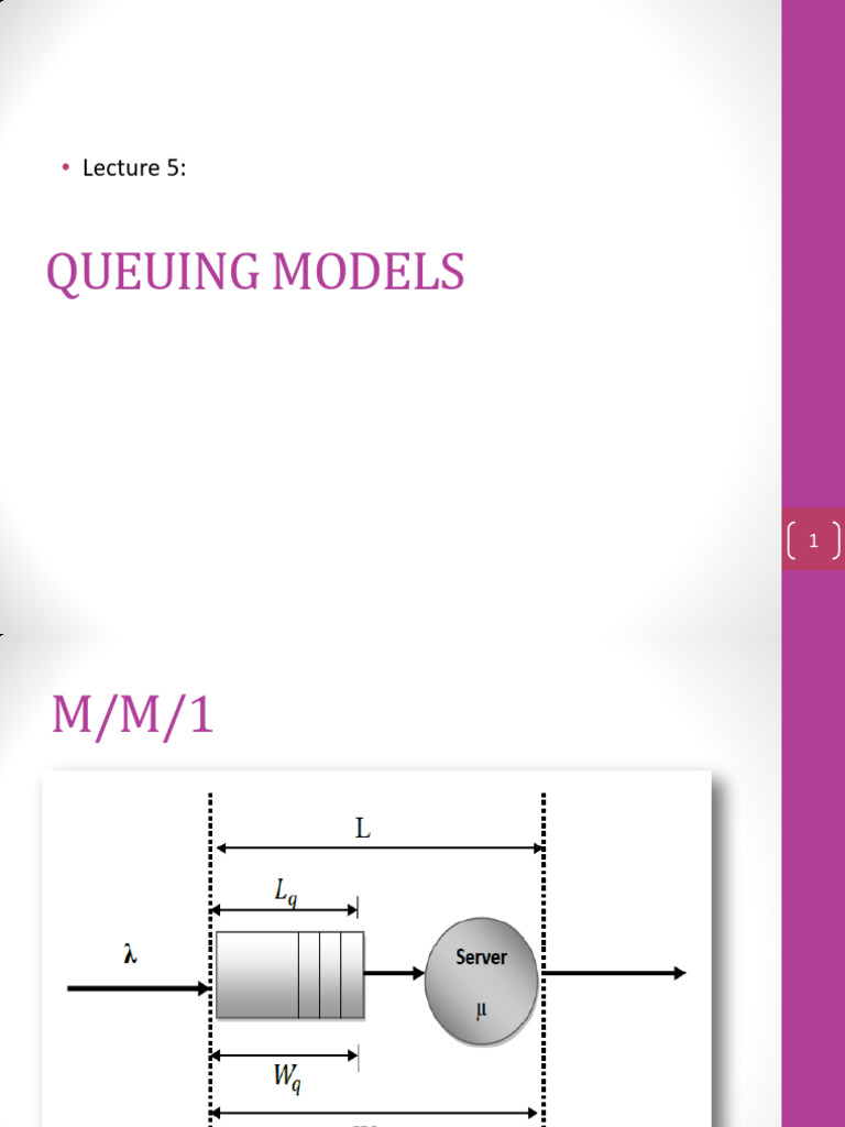 Queuing Models: M/M/1 & M/M/s Analysis | PDF