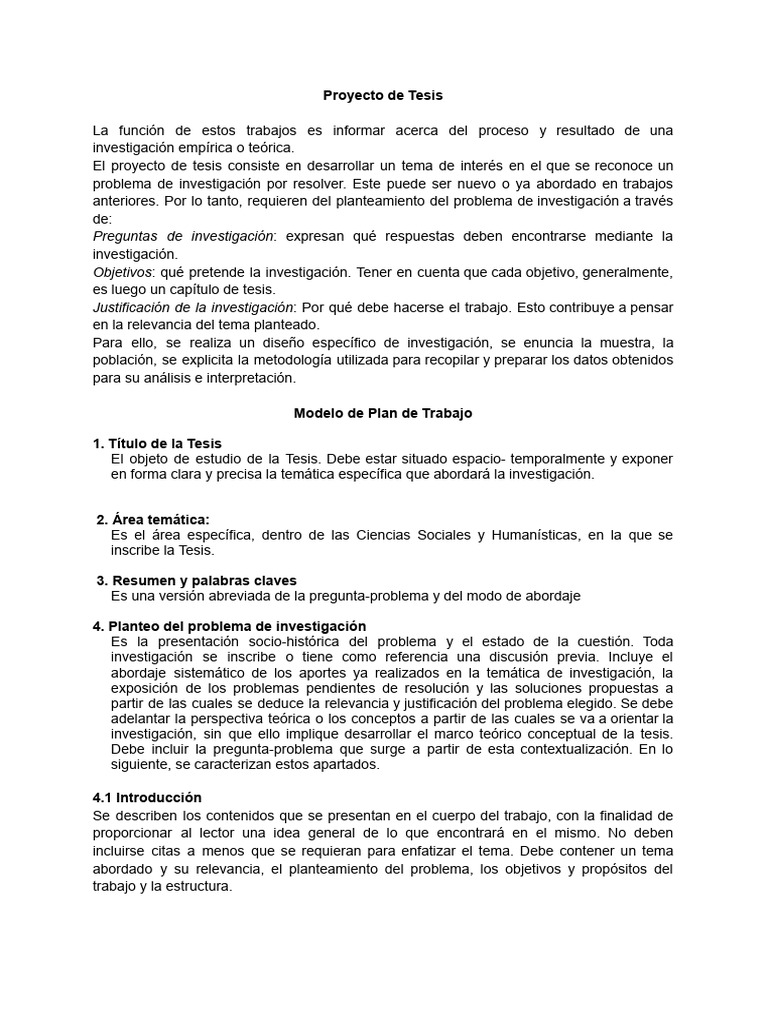 Guía Completa para Proyecto de Tesis | PDF | Teoría | Diseño