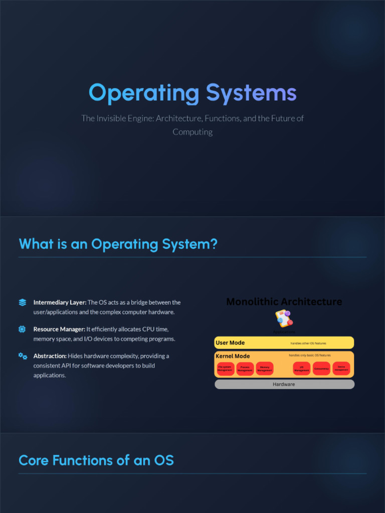 Operating Systems - Core Concepts | PDF