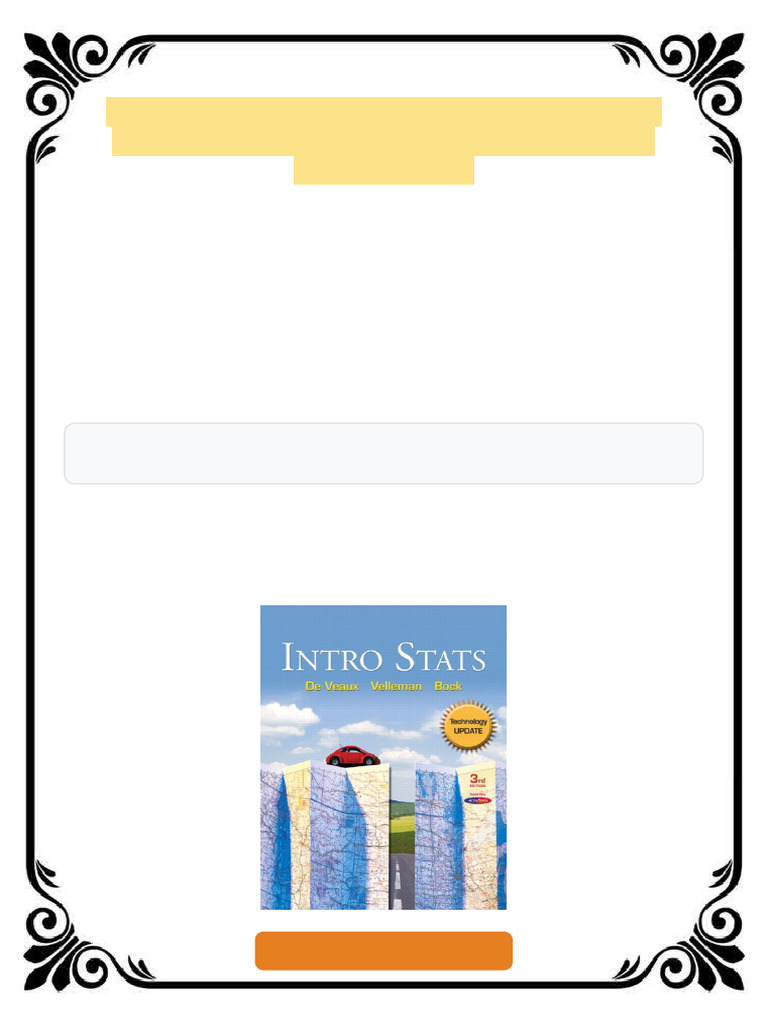 Intro Stats Technology Update 3rd Edition Edition Richard D. De Veaux ebook premium access 2025 ...