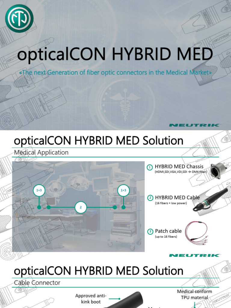 Next-Gen Fiber Optic Connectors for Medical Use | PDF | Electrical ...