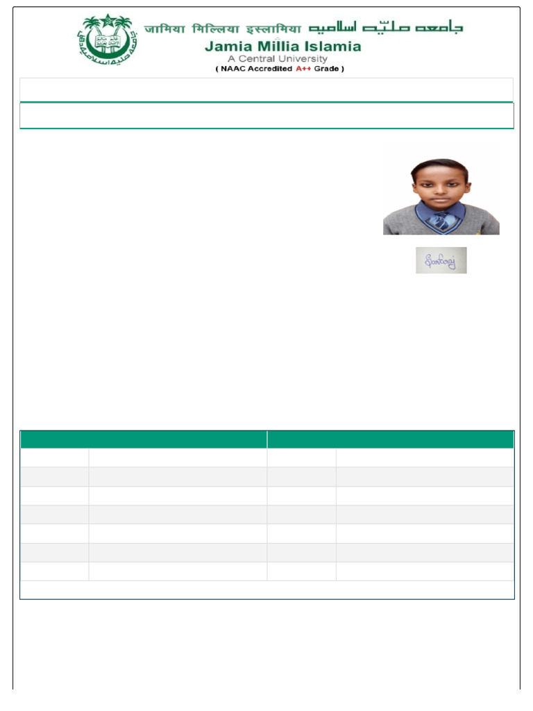 Sarfaraj JMI Application Form | PDF