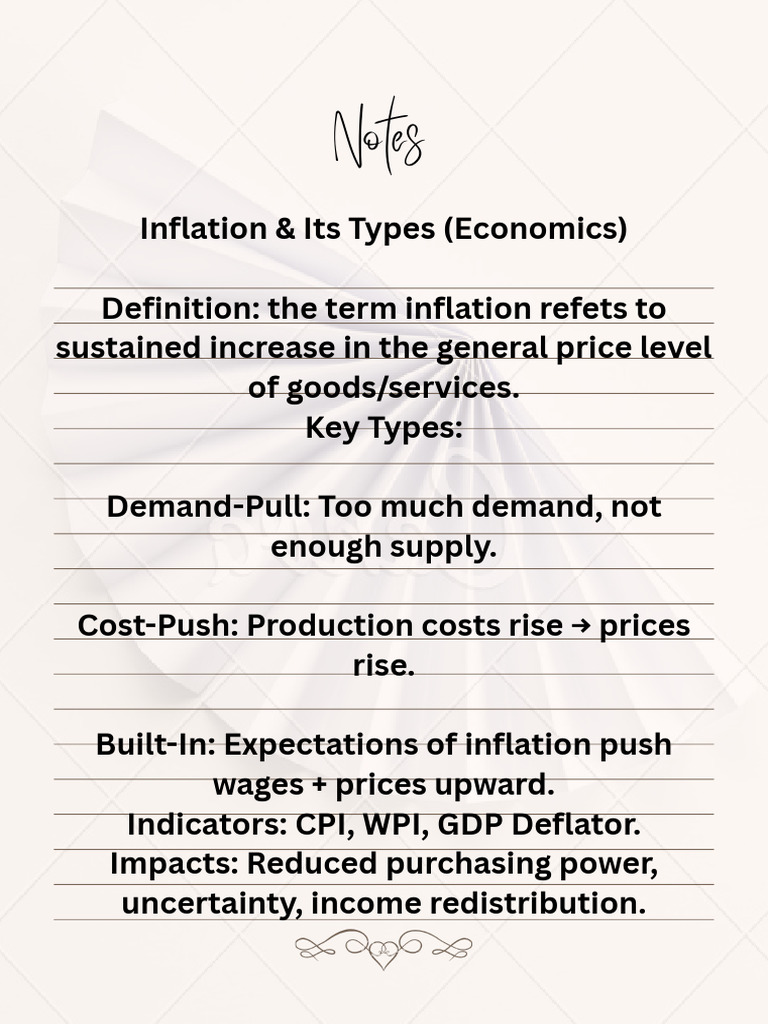 Understanding Inflation and Its Types | PDF
