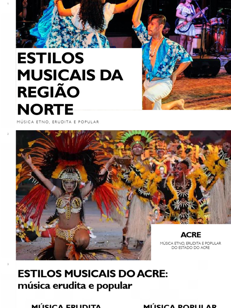 ESTILOS MUSICAIS DA REGIÃO NORTE | PDF | Música clássica | Musicologia
