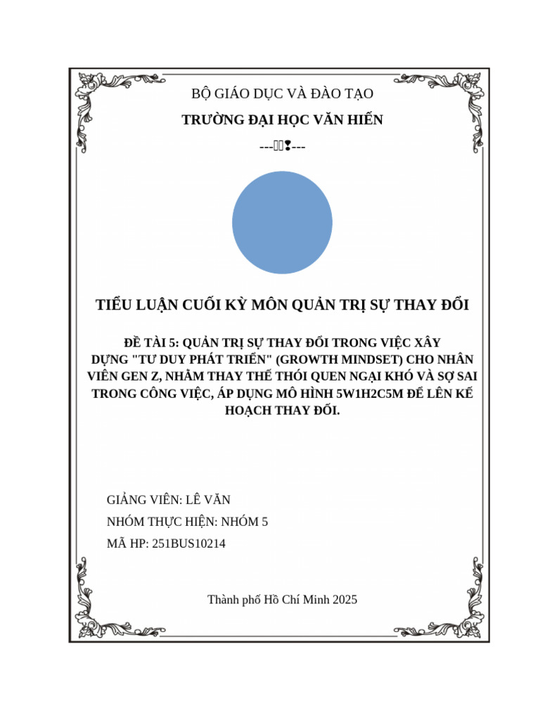 Tiểu Luận QTSTD 1 | PDF