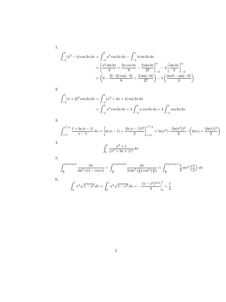 Calculus Integration Techniques Explained | PDF | Chess Theory | Chess ...