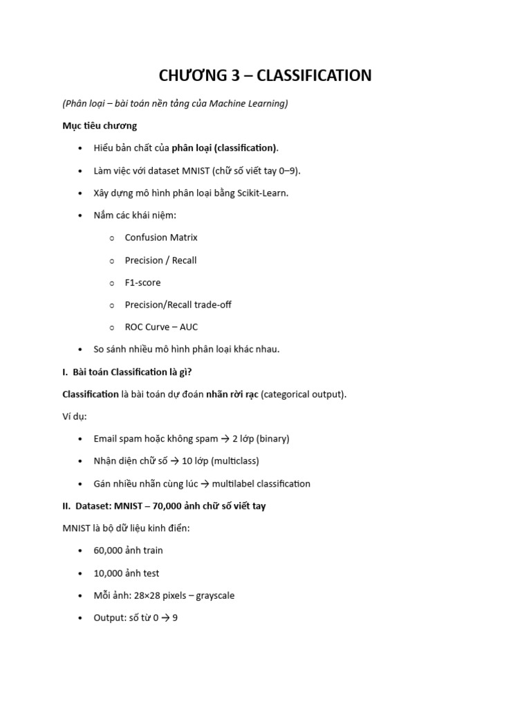 Chương 3 Classification | PDF
