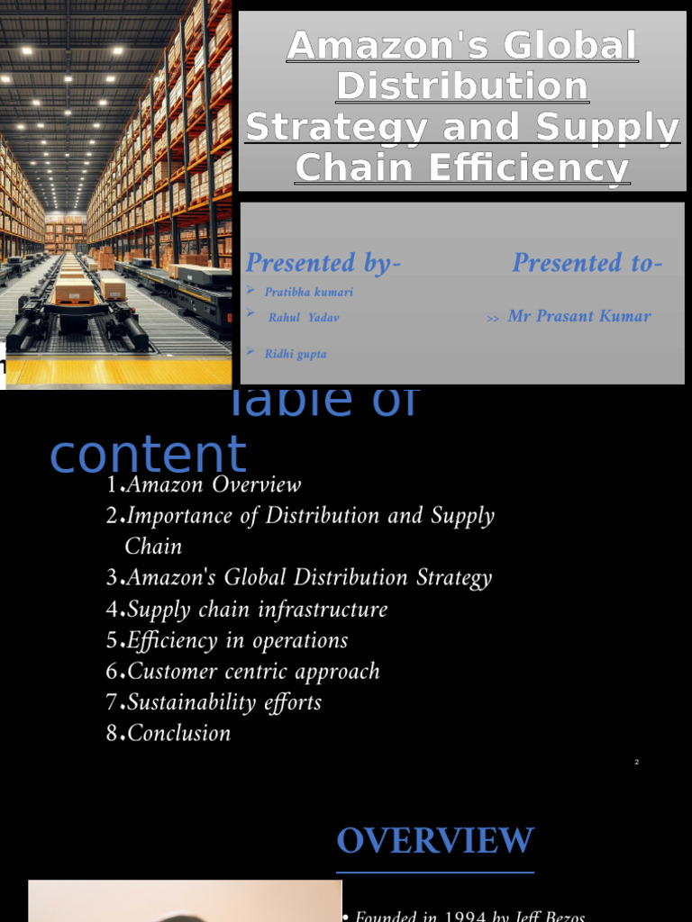 Amazon's Global Supply Chain Strategy | PDF | Artificial Intelligence ...