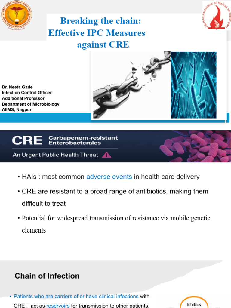 4. Breaking the Chain- Effective IPC Measures Against CRE | PDF ...
