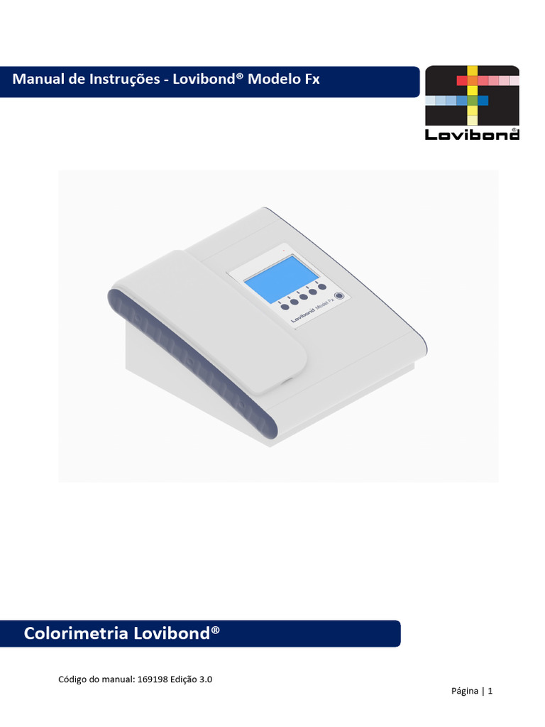 Manual Colorimetria Lovibond® Fx | PDF | Desperdício | Reciclagem